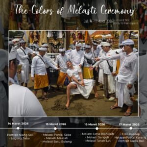 The Colors of Melasti Ceremony